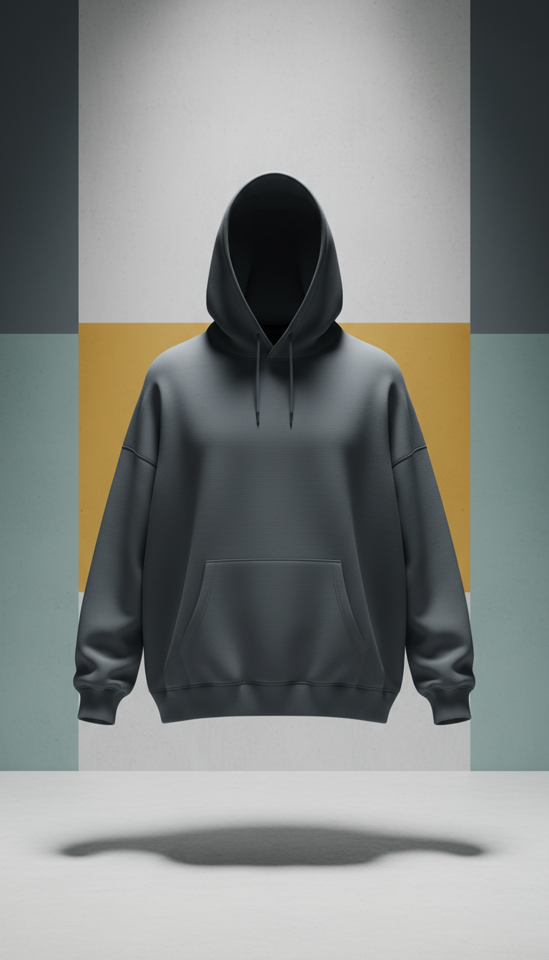 Relaxed Fit Hoodie In Urban Slate